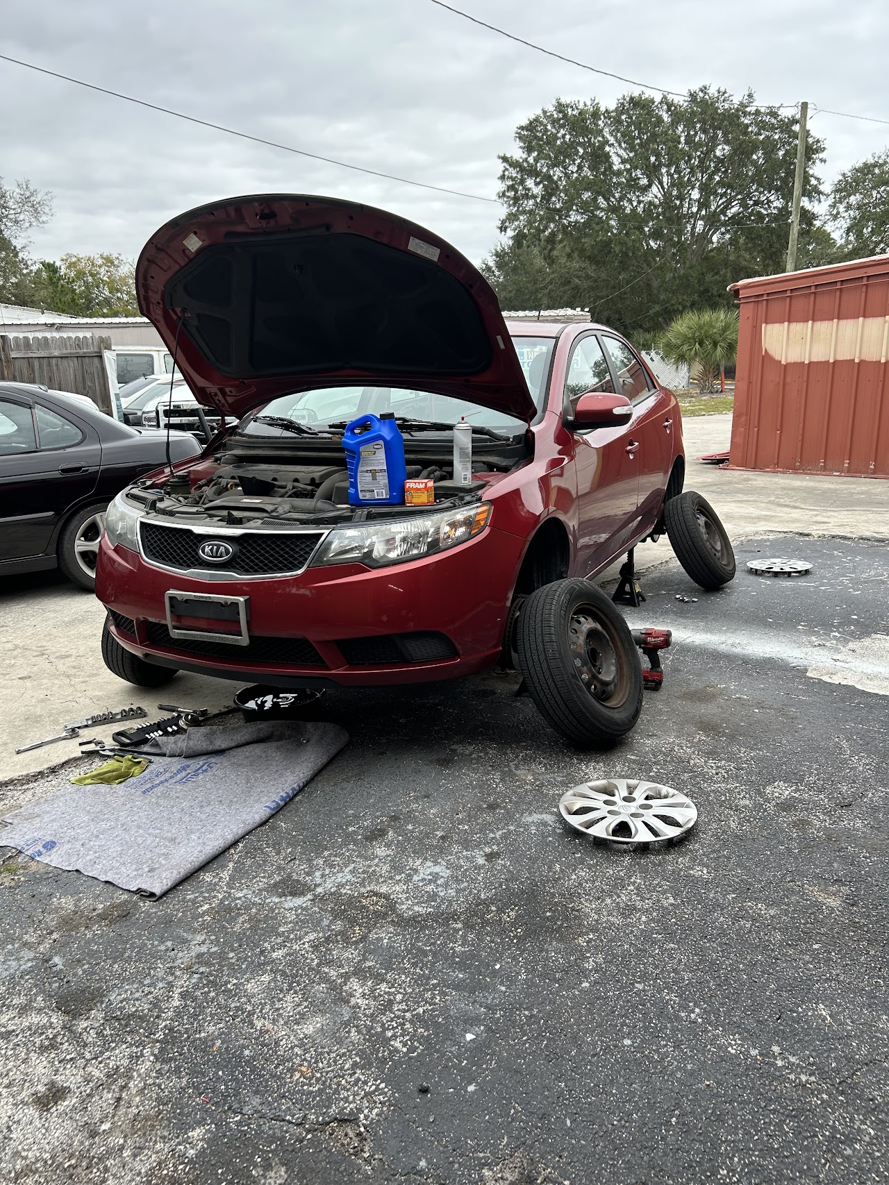 Brake assembly service